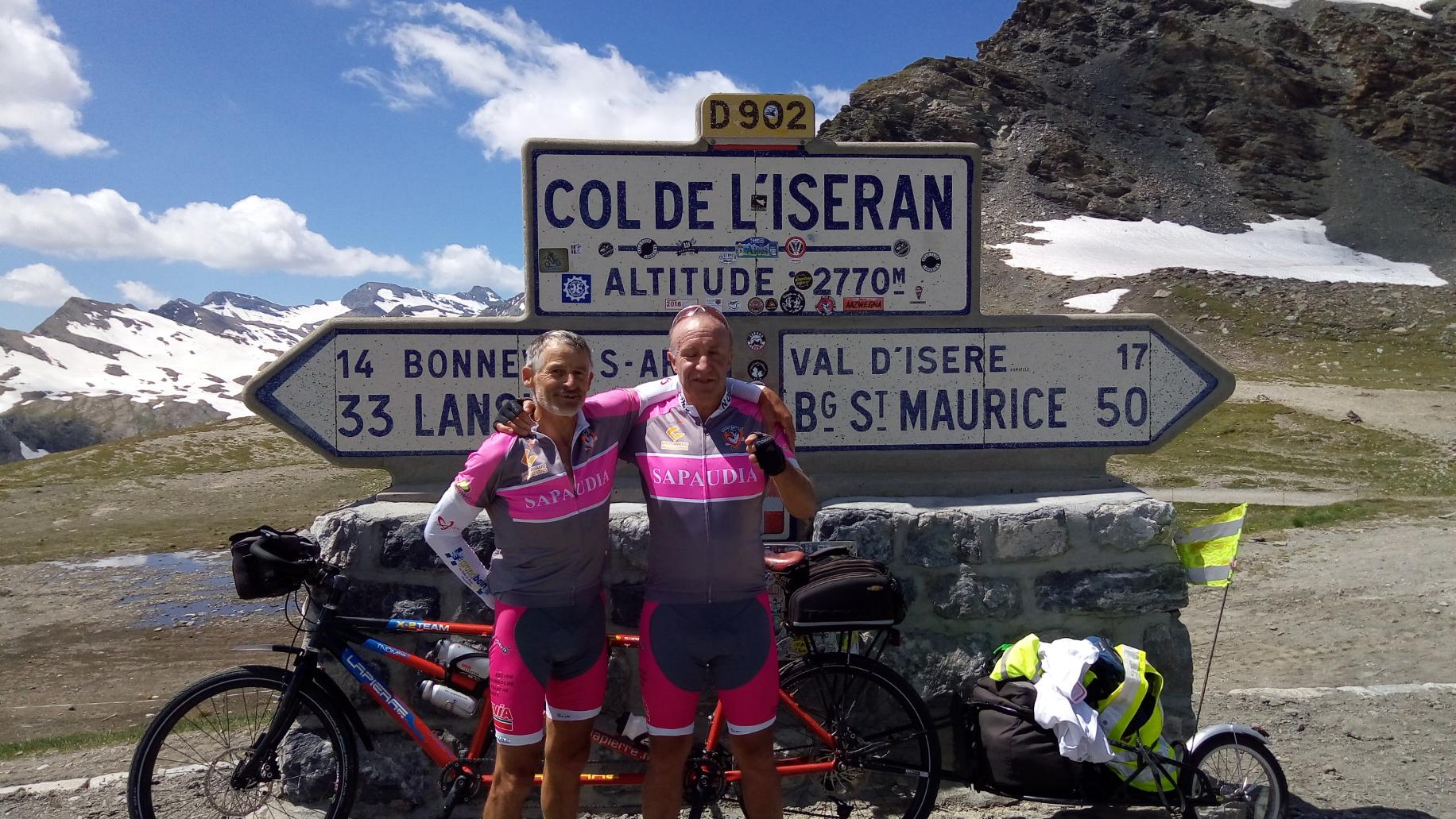 Michel et Gérard au col de l'Iseran