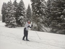 Laurent dans la neige fraiche