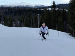 Dominique sur le stade