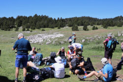arrêt picnic près de la cabanne du Pré Peyret